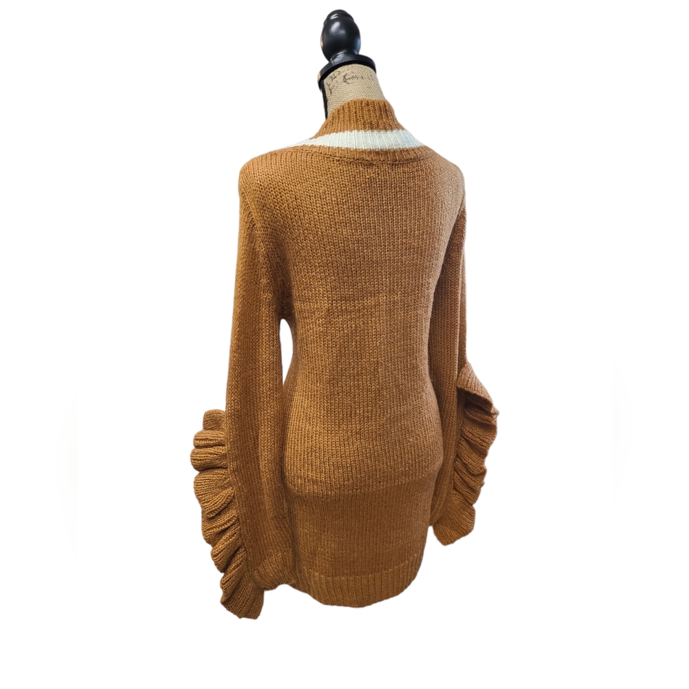 Chloah Sweater Dress with Oversized Flared Sleeves - Picture 3 of 8